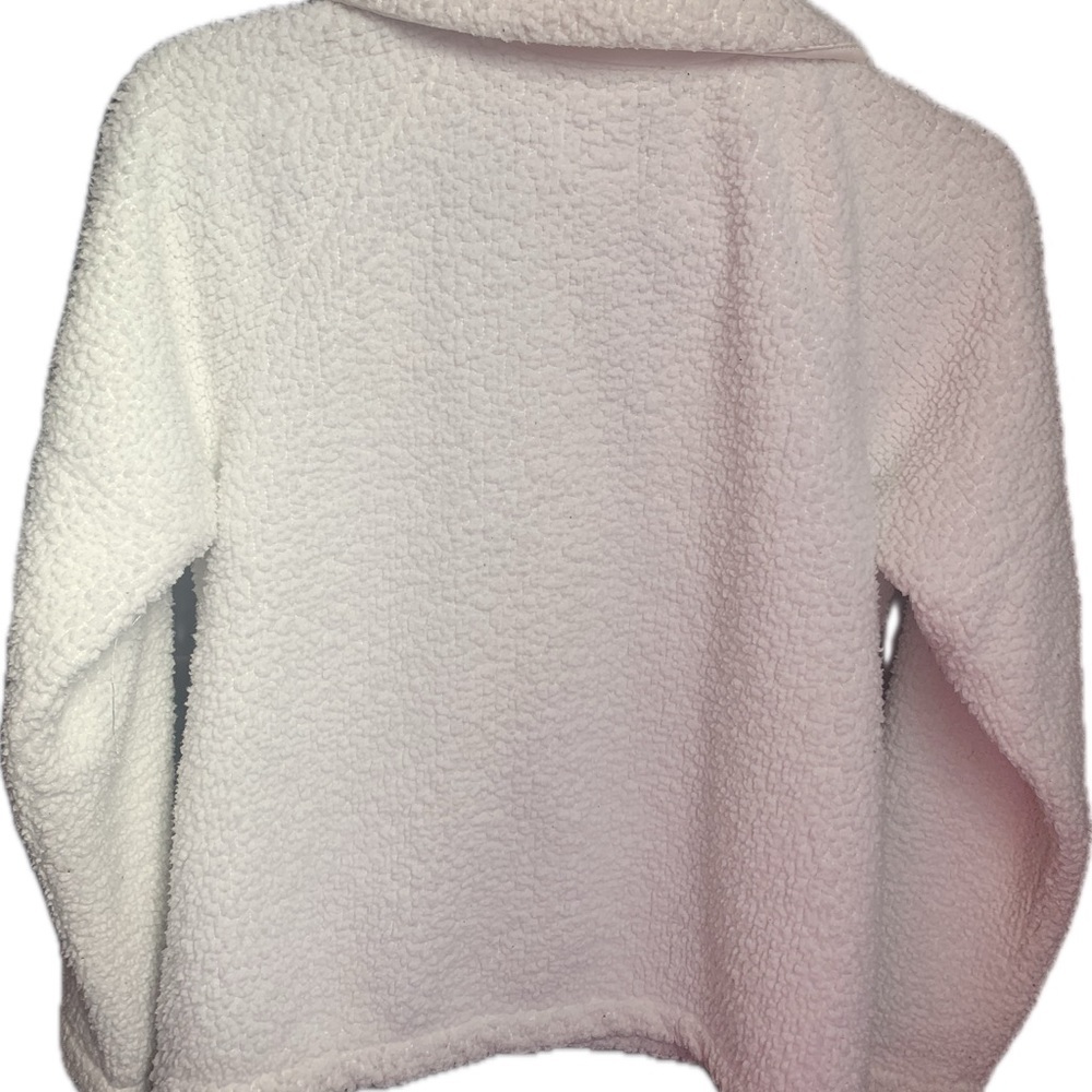 Art Class Girls Teddy Snap On Buttons Pockets Jacket White - Picture 3 of 3